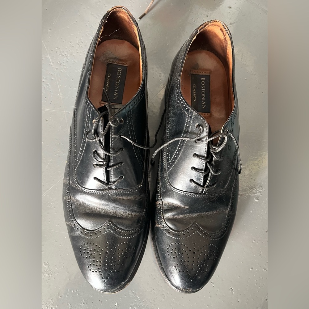 Bostonian Men's Classic Black Leather Derbys